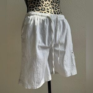 Stephanie Rogers White cotton shorts